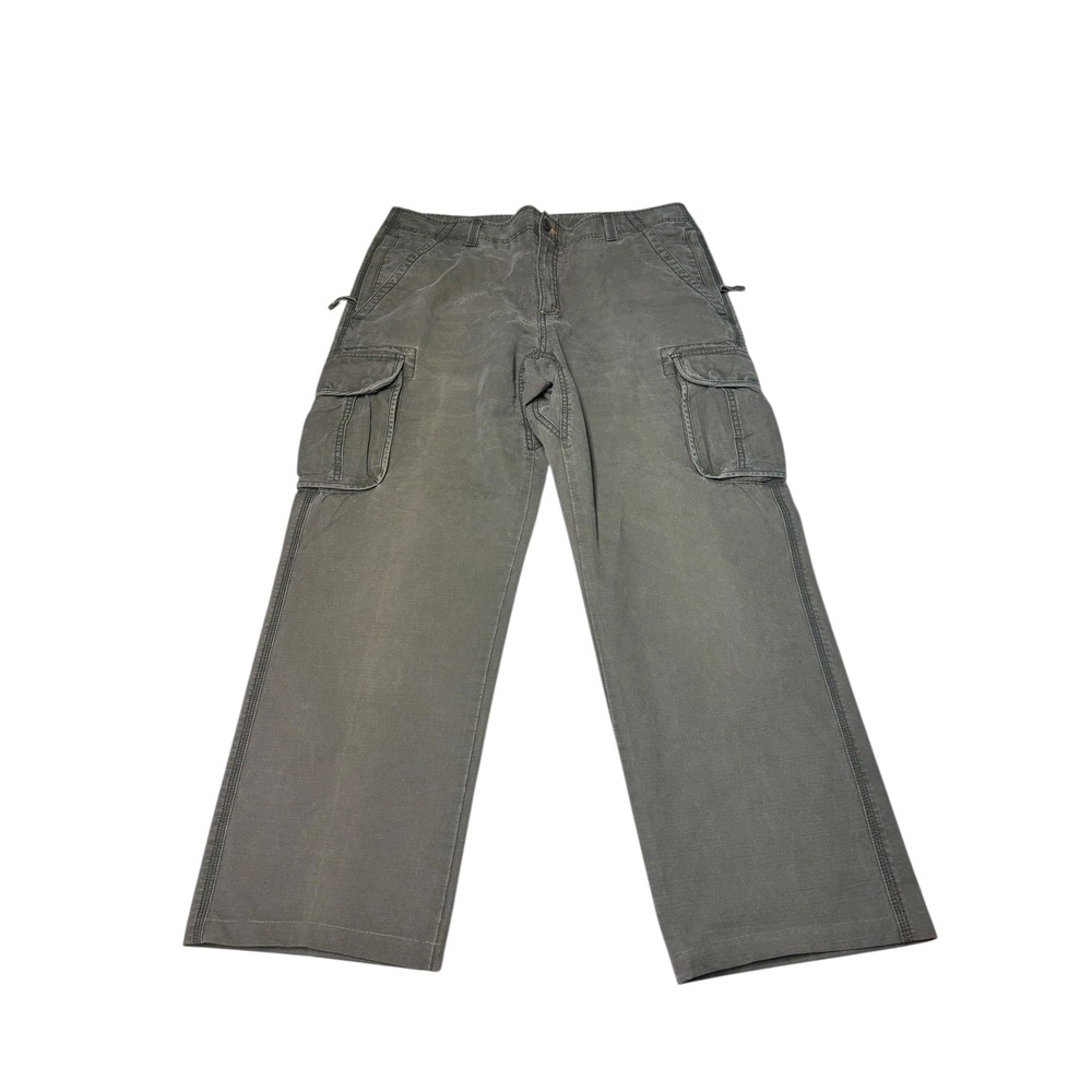 LL Bean Men‎ Cargo Pants Khaki Tan Cotton Work Utility Size 38x32